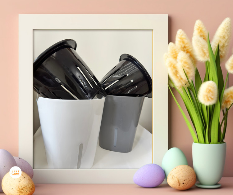 گلدان دو جداره هیدروپونیک سایز ۲۲